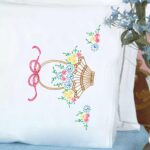Basket of Daisies Lace Edge Pillowcases