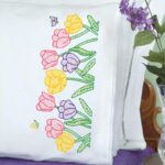 Beautiful Blooms Lace Edge Pillowcases