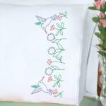 Hummingbirds Lace Edge Pillowcases