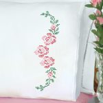 XX Rose Vine Lace Edge Pillowcases