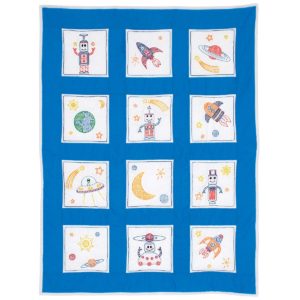 outer space nursery quilt blocks