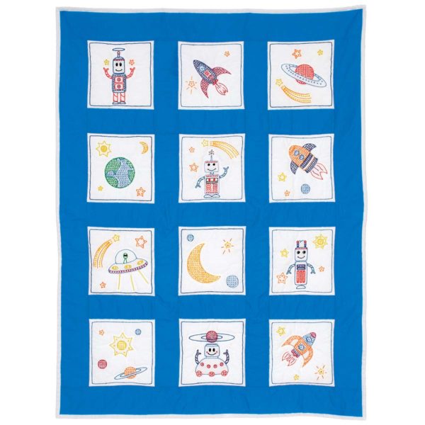 outer space nursery quilt blocks