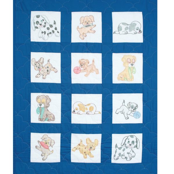 product id 30024 Puppies Nursery Quilt Blocks