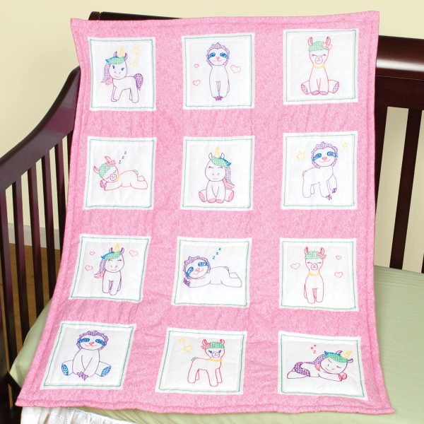 product id 300883 Baby Animals Nursery Quilt Blocks on Crib