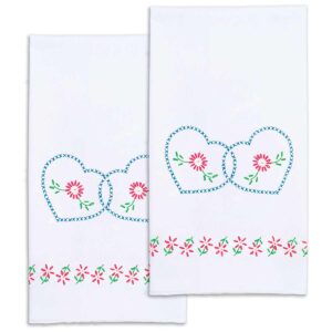 Starburst of Hearts hand towels