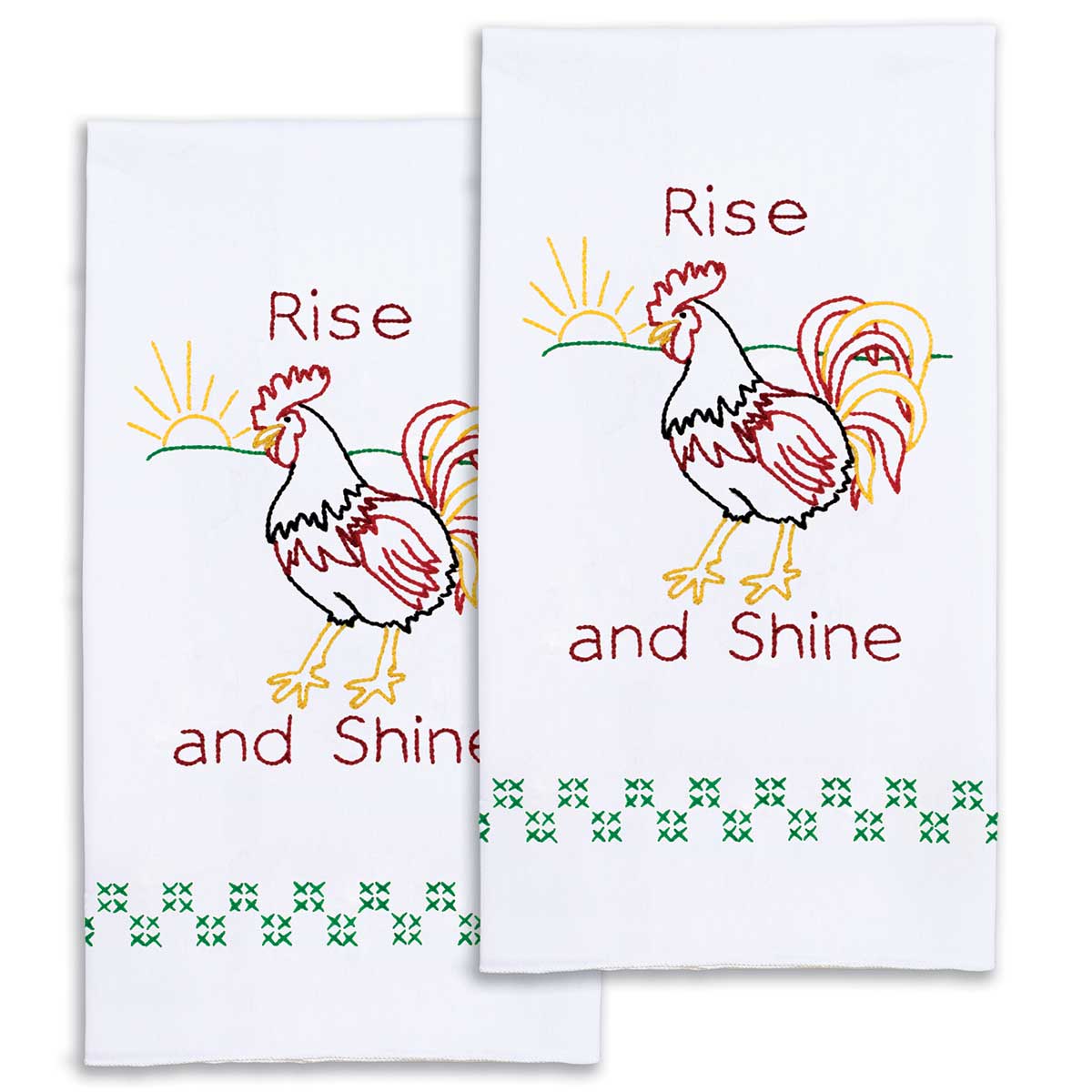 Rise and Shine Decorative Hand Towels - Jack Dempsey Needle Art