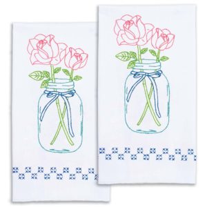 roses hand towels