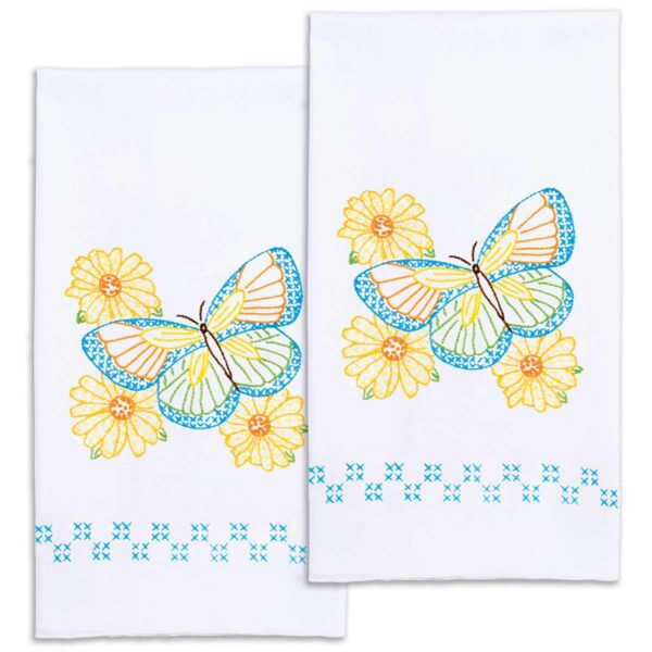 Butterfly hand towels
