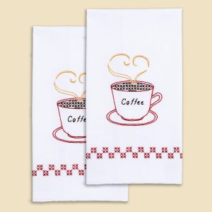 coffee time hand towel