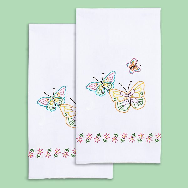 Fluttering Butterflies Hand Towels