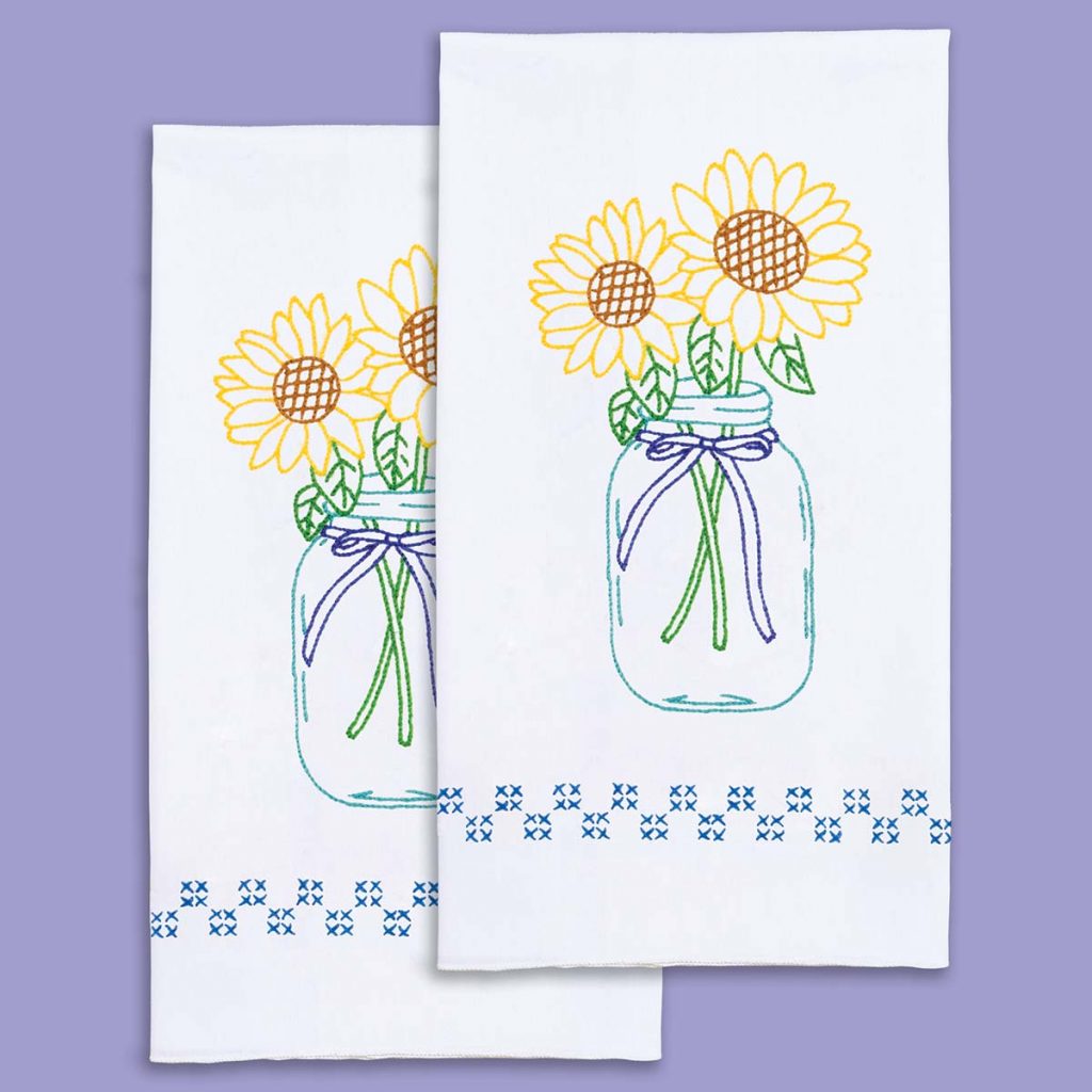 Rise and Shine Decorative Hand Towels - Jack Dempsey Needle Art