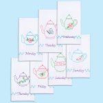 ** Teapots of the Week Hand Towel Set