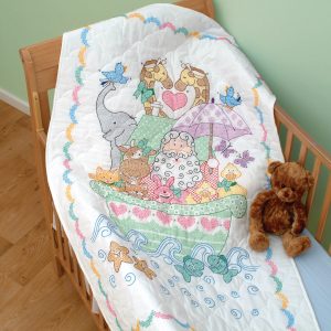 Noah's Ark Crib Quilt Top