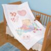 Bear & Hearts Crib Quilt Top