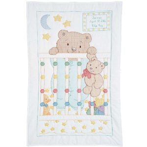 4060-457 Peek-a-Boo Teddy Crib Quilt Top
