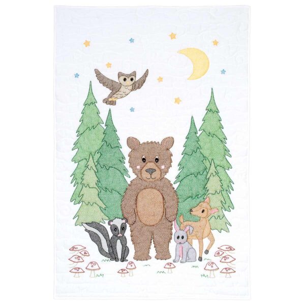 Woodland Bear Crib Quilt