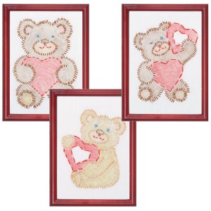 product id 408015 Fuzzy Bears Beginner Embroidery kit