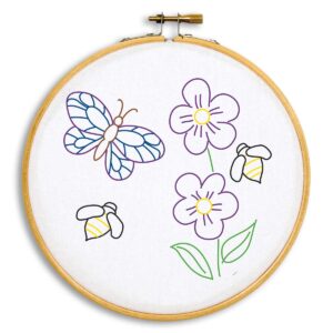 Bees and Butterfly Hoop kit