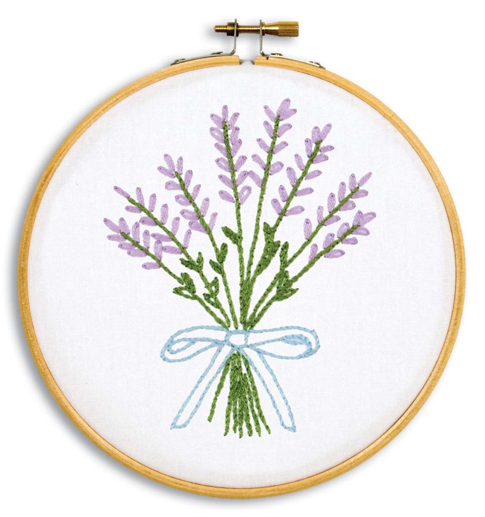 3 Lavender Plastic Embroidery Hoop