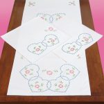Starburst of Hearts Scarf & Doily Set