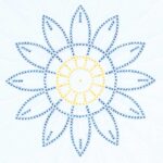 Cross-Stitch Flower 18″ Quilt Blocks