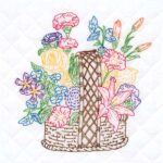 Basket of Flowers 18″ Quilt Blocks