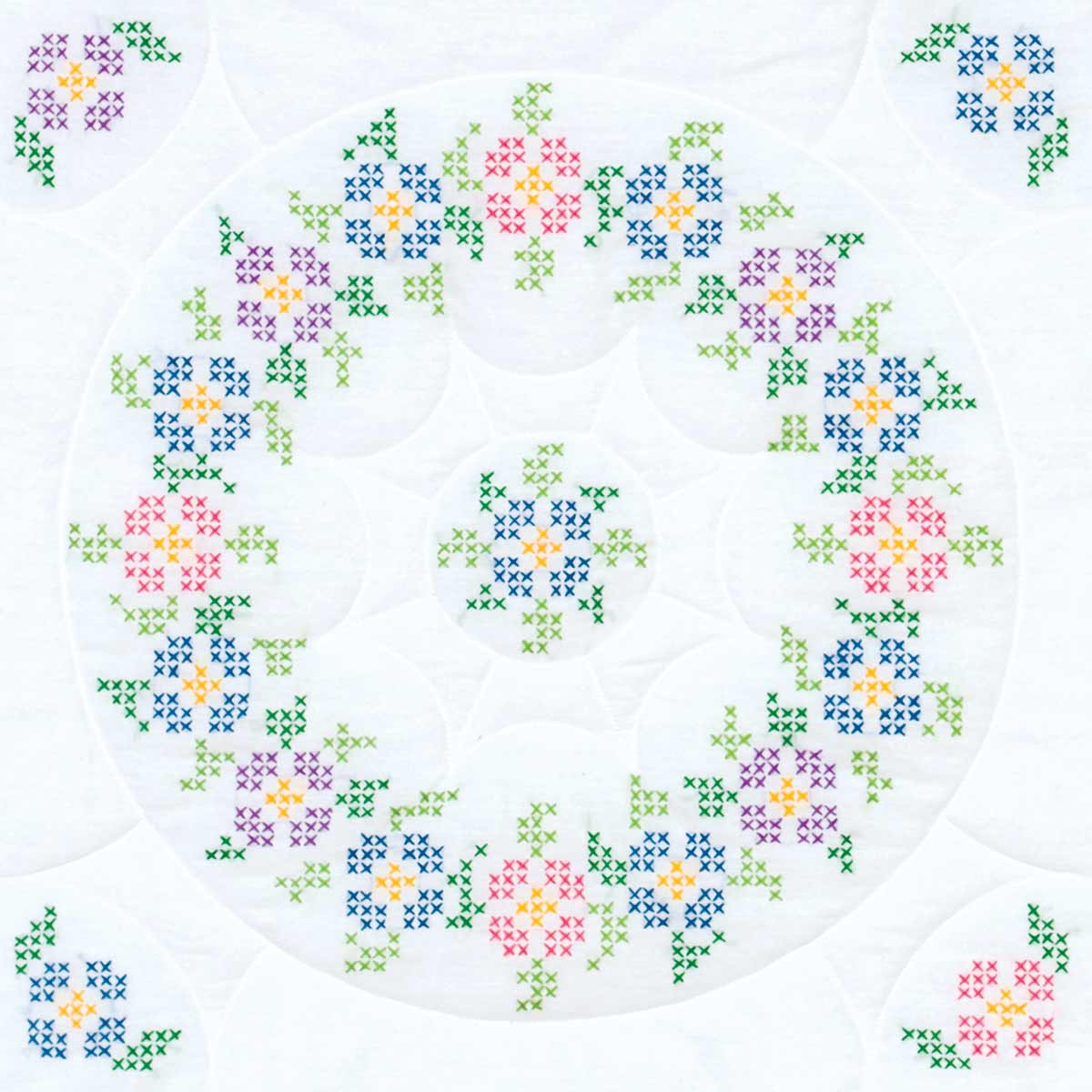 Circle of Flowers quilt blocks