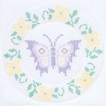 Cross-Stitch Butterfly 18″ Quilt Blocks