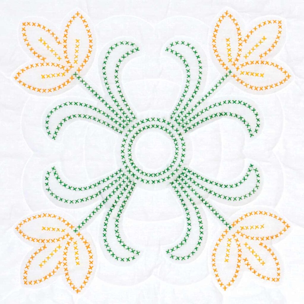 Cross-Stitch Butterfly 18″ Quilt Blocks