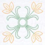 Cross-Stitch Tulips 18″ Quilt Blocks