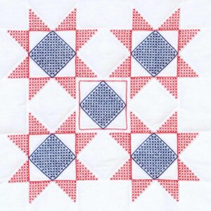 Five Cross-Stitch Stars