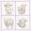 Four Highland Cows 18" Quilt Blocks