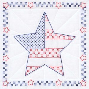 USA Star Quilt Block