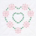 *** Heart & Flowers 18″ Quilt Blocks