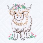 Highland Cows 18″ Quilt Blocks