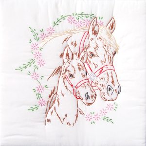 mare colt quilt block