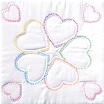 Five XX Hearts 18" Quilt Blocks