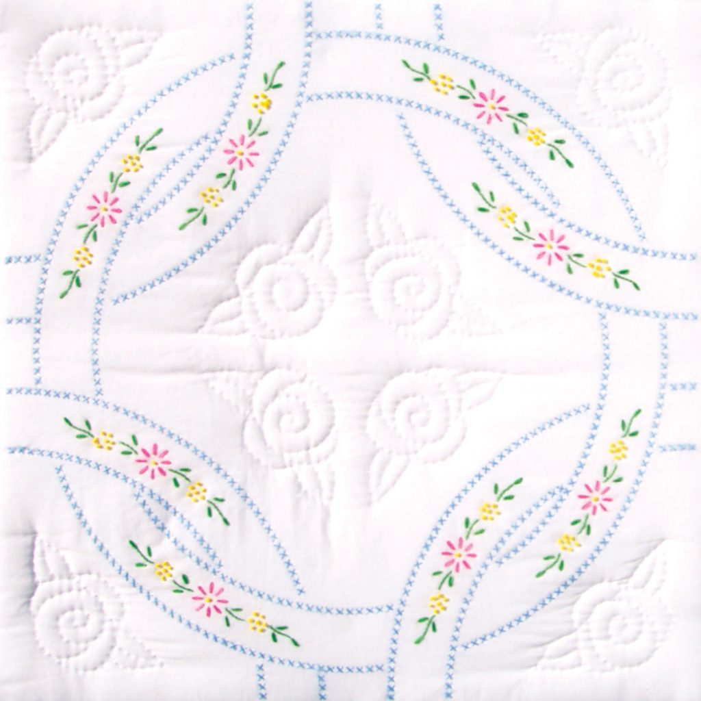 Interlocking Wedding Rings 18″ Quilt Blocks Jack Dempsey Needle Art