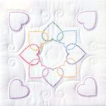 XX Hearts Circle 18" Quilt Blocks