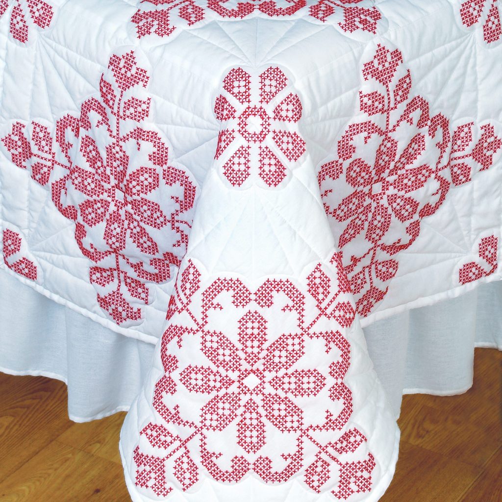 Interlocking XX Colonial 18" Quilt Blocks Jack Dempsey Needle Art