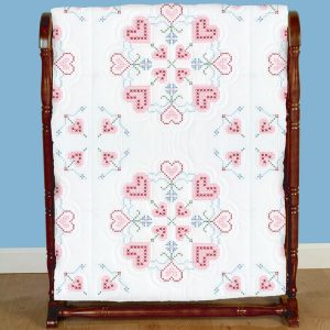 cross stitch hearts quilt blocks