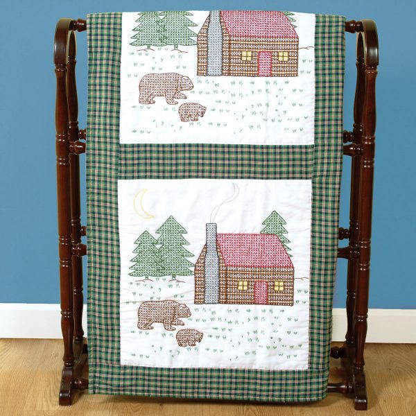 Cabin Bears Quilt Blocks