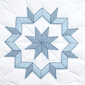 kaleidoscope star quilt block