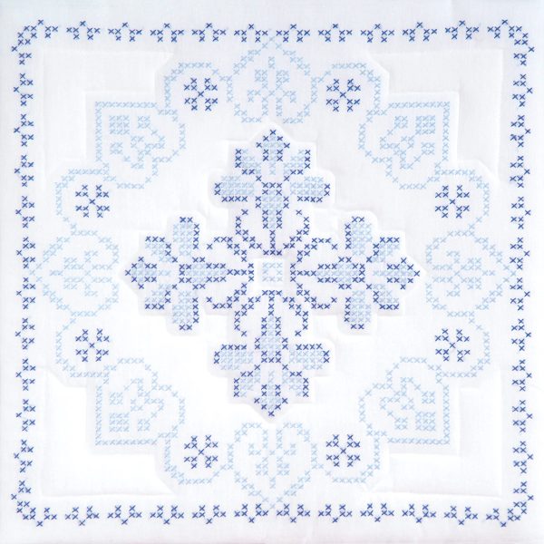 cross stitch americana quilt block