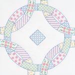 Interlocking Patchwork Wedding Rings 18" Quilt Blocks
