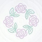 Four XX Roses 18" Quilt Blocks