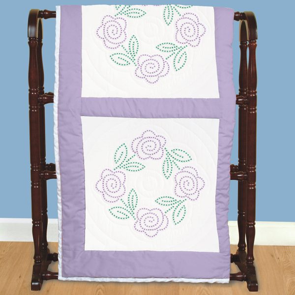 cross stitch roses quilt blocks