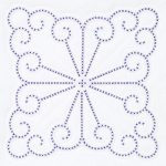 *** XX Vintage Design 18" White Quilt Blocks