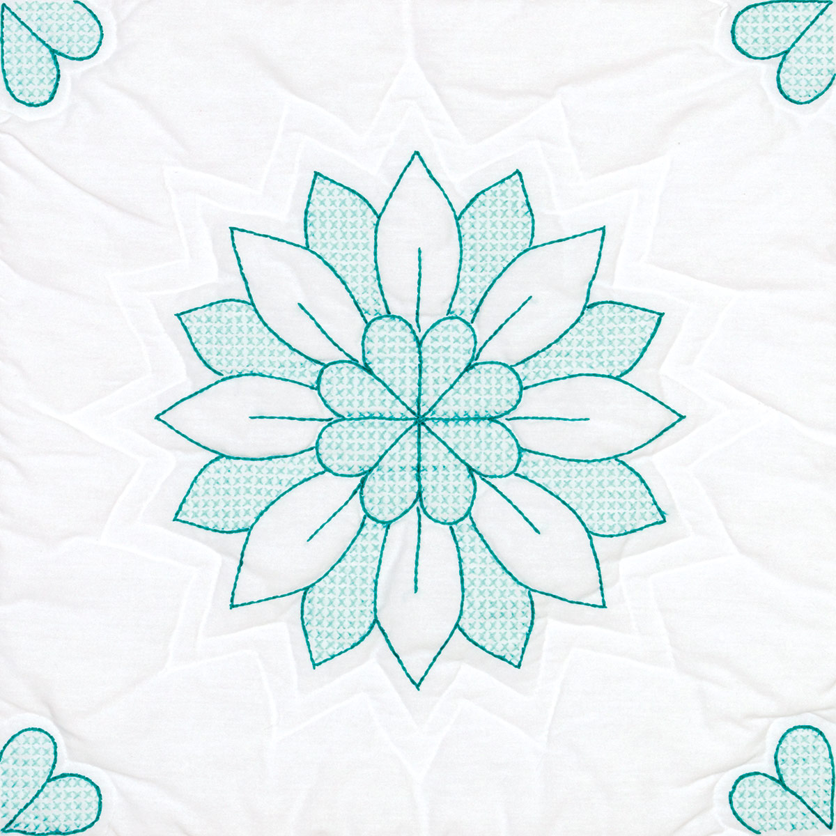 Download Interlocking Mandala Flowers 18 Quilt Blocks Jack Dempsey Needle Art