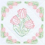 *** Tulips 18″ Quilt Blocks